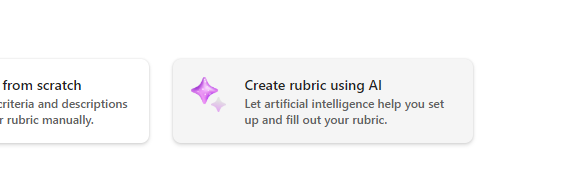 create rubric using ai