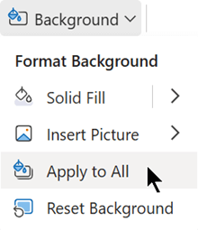 Apply this format to all slides in my presentation.