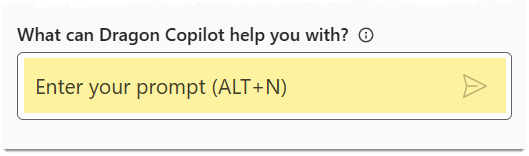 Prompt field