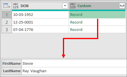 Expand a Record Complex column
