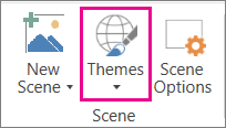 Screenshot that shows 3D Maps Themes option.