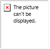 Error message: This picture cant be displayed