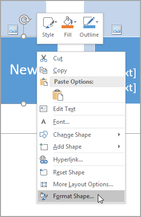 Select Format Shape