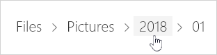 Screenshot that shows selecting a OneDrive folder.