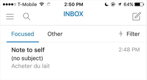 Note to Self on iOS