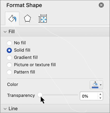 Mac Transparency slider