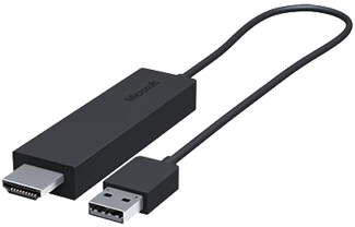 Illustration of a Microsoft Wireless Display Adapter