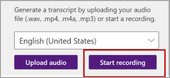 Start record