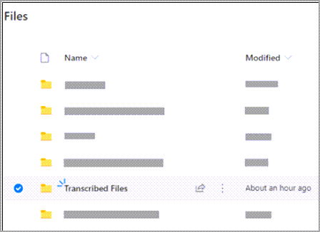 Transcribe Files