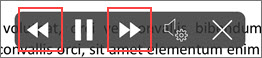 iPhone Read Aloud controls with Previous and Next highlighted
