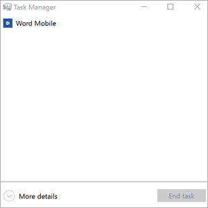 End task