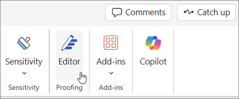 Word menu